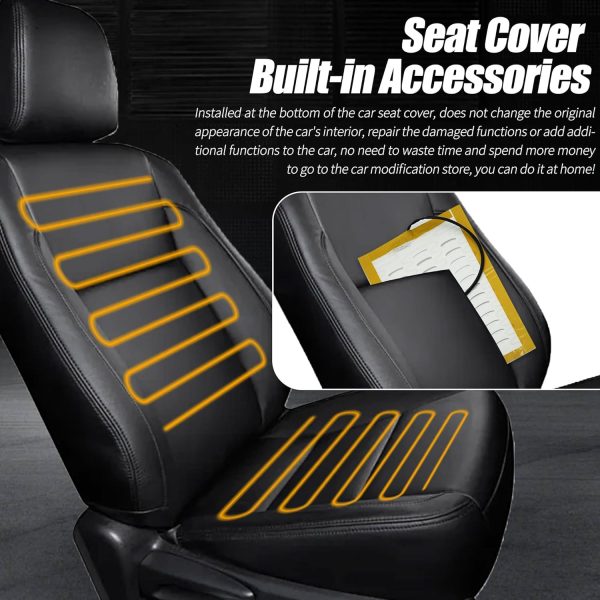 Car Seat Covers kit with 3D Design with 3 Position Adjusting Switch for All Kinds of Family Cars, Pickup Trucks, SUV, RV, Crossovers, Construction Vehicles and Trucks or Vans - Image 2