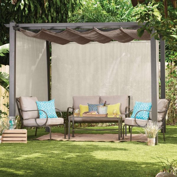 Coolaroo 474829 Outdoor Roller Shade, (6' W X 8' L), Pebble - Image 2