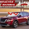 Windshield Sun Shade, Foldable Sun Blocker for Car, Truck, SUV Automotive Interior Sun Protection, Reflective Shade for Front Windshield with Mirror Cut-Out Keeps Car Cool (Medium) - Image 4